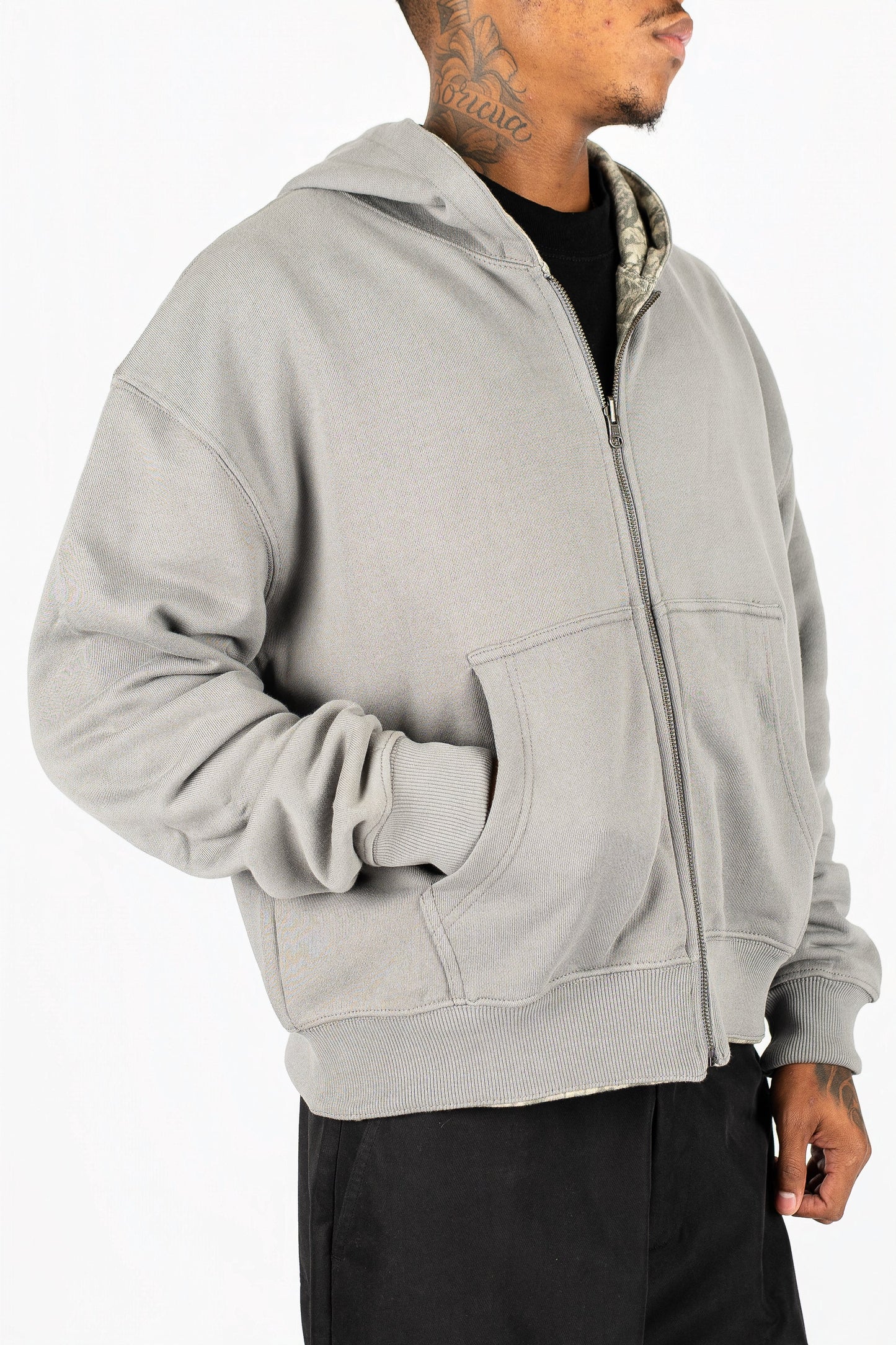 Reversible Camo Zip Up