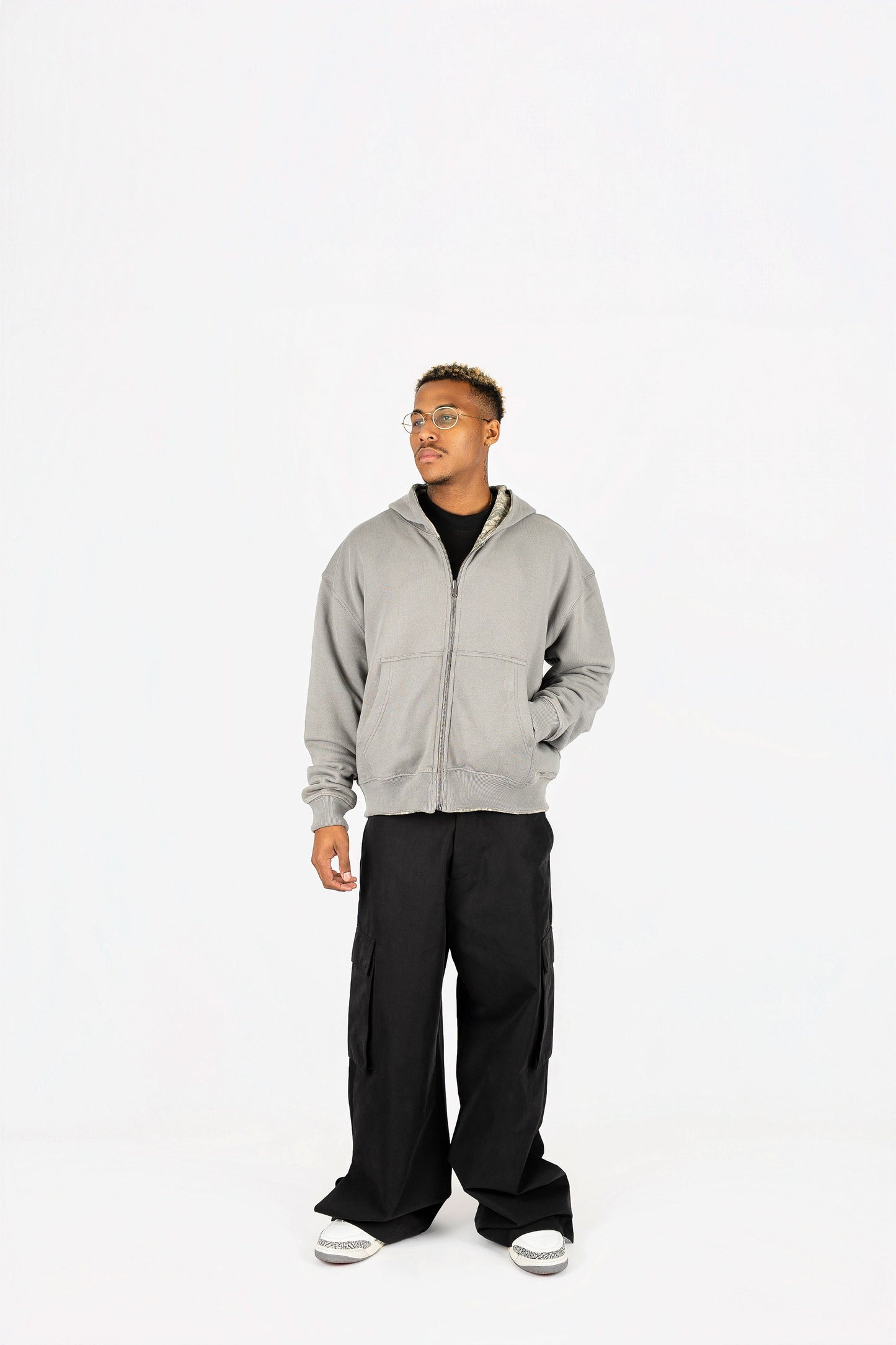 Reversible Camo Zip Up
