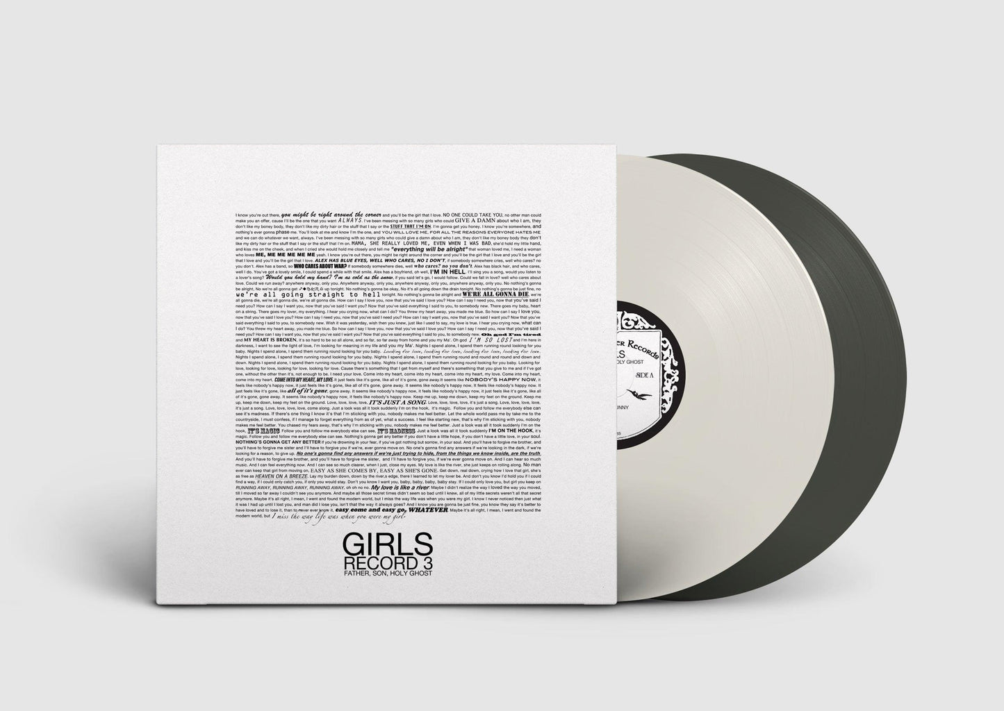 Girls- Father, Son, Holy Ghost [Milky Clear/Black Ice 2 LP] (Indie Exclusive Vinyl) ( LP )