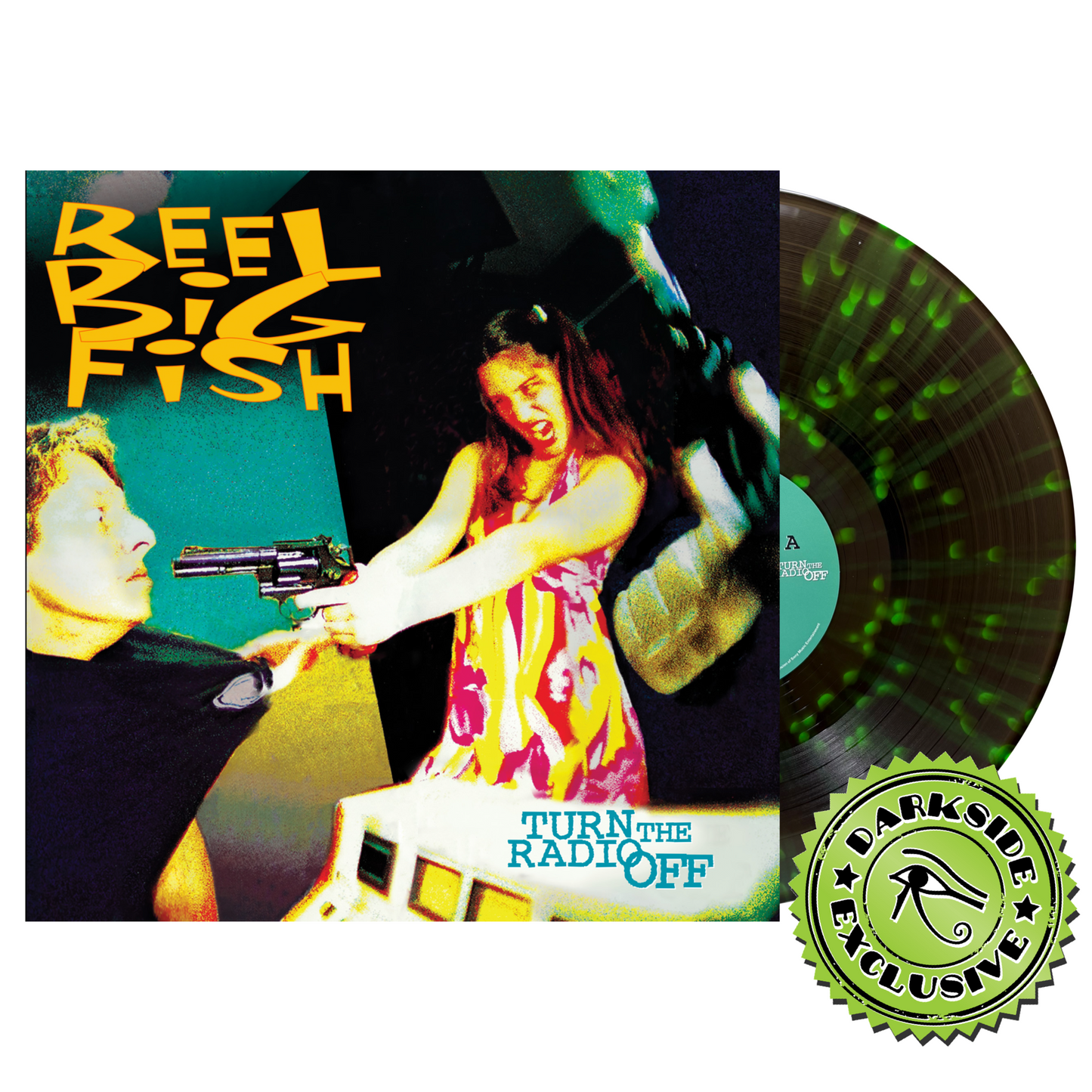 Reel Big Fish- Turn The Radio Off (Darkside Exclusive Black Ice w/ Neon Green Splatter Vinyl) ( LP )
