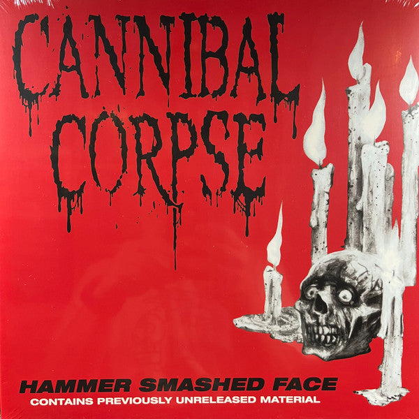 Cannibal Corpse- Hammer Smashed Face - Clear & Red Splatter Vinyl ( LP )
