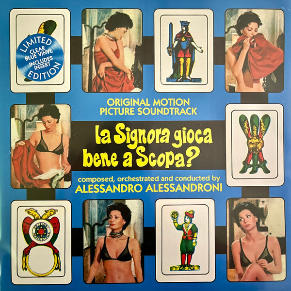Alessandro Alessandroni- La Signora Gioca Bene A Scopa - Limited 140-Gram Transparent Blue Colored Vinyl ( LP )