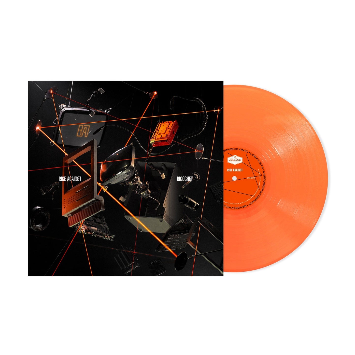 Rise Against- Ricochet [Neon Orange Vinyl] (Indie Exclusive Vinyl) ( LP )