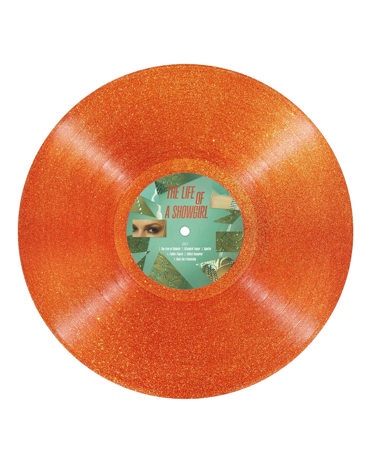 Taylor Swift- The Life of a Showgirl [Sweat and Vanilla Perfume Portofino Orange Glitter Vinyl] (DAMAGED) ( LP )