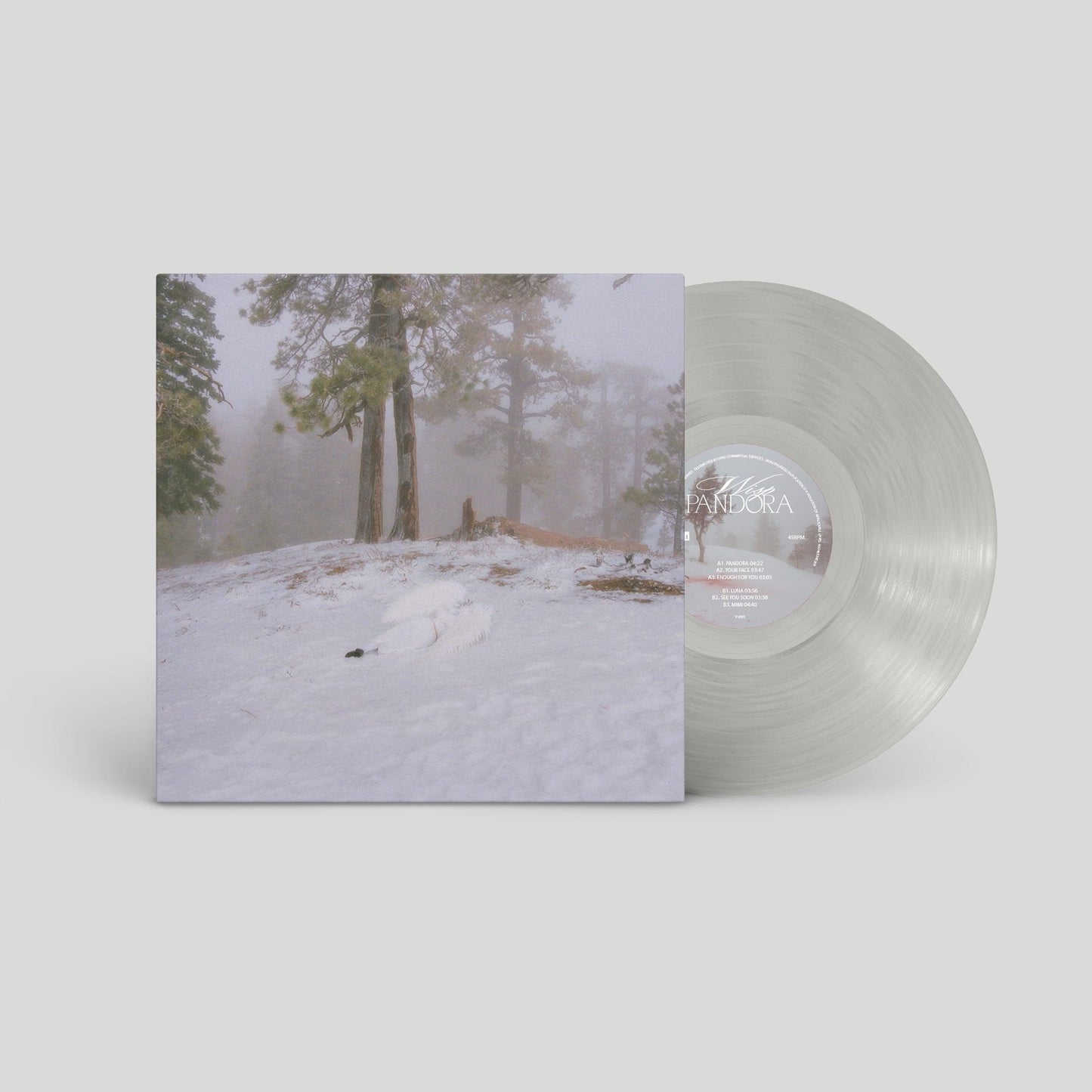 Wisp- Pandora [Translucent Milky Clear 12" EP] ( LP )