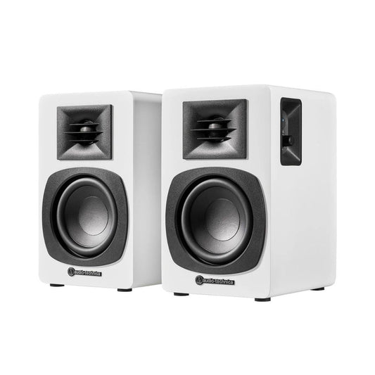 Audio-Technica - AT-SP3X - White Bluetooth Bookshelf Speakers