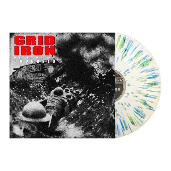 Gridiron- No Good At Goodbyes (White w/Blue & Green Splatter) ( LP )