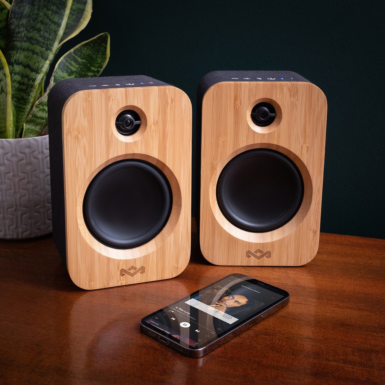 House of Marley - Get Together Duo Bookshelf Bluetooth Speakers