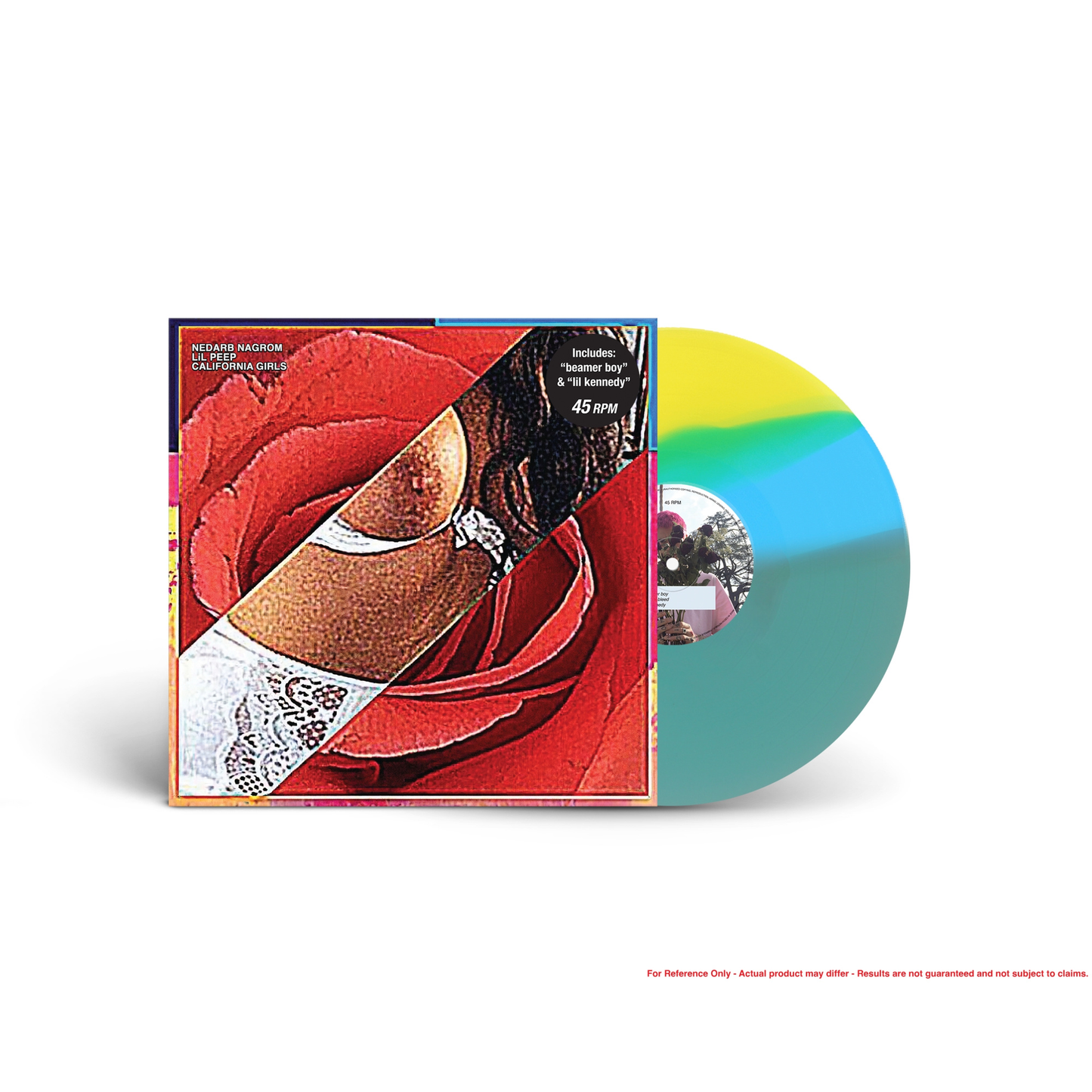 Lil Peep- CALIFORNIA GIRLS (Tri-Color Stripes Vinyl) ( LP )