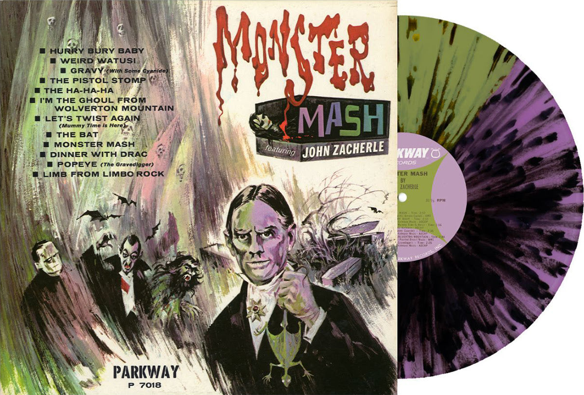 John Zacherle- Monster Mash (RSD Essential  Purple/Green Split w/ Black Splatter Vinyl) ( LP )