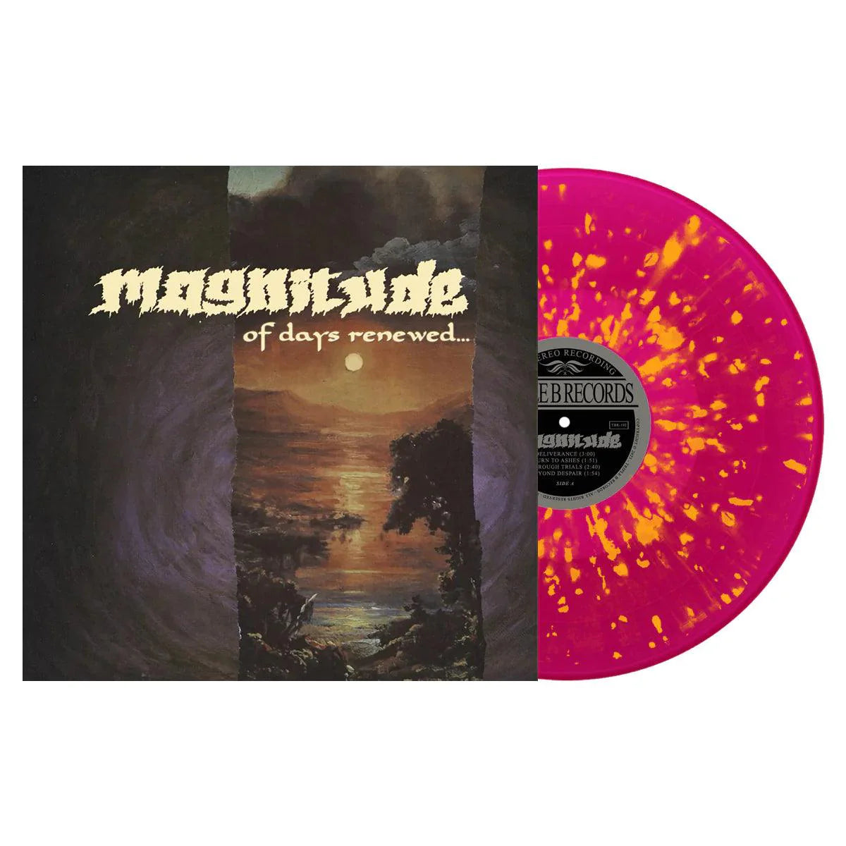 Magnitude- Of Days Renewed... (Clear Purple w/Orange Splatter) ( LP )