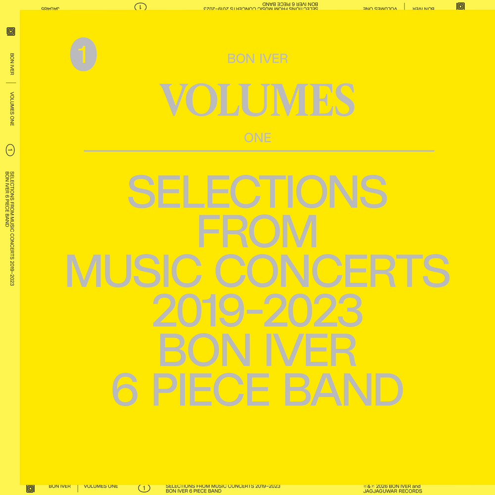 Bon Iver- VOLUMES: ONE "SELECTIONS FROM MUSIC CONCERTS 2019-2023 BON IVER 6 PIECE BAND ( LP )