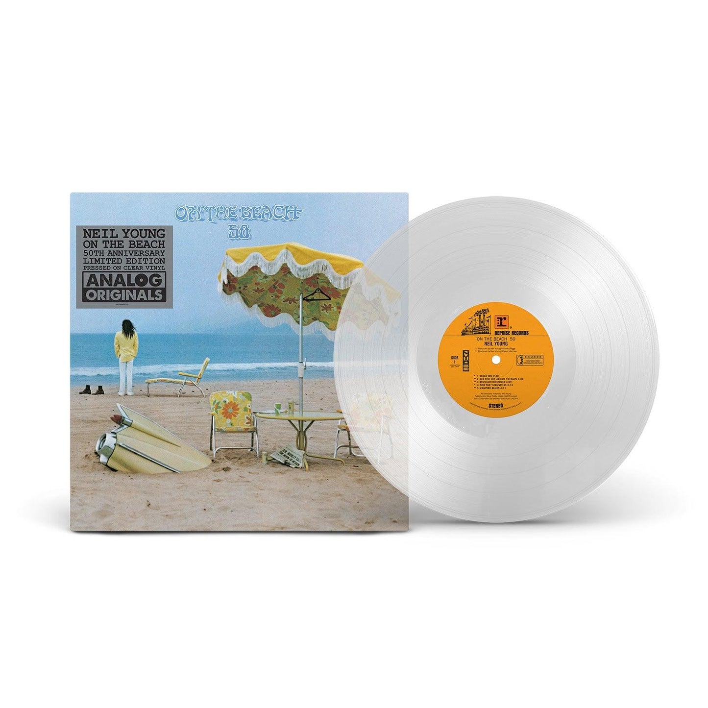 Neil Young- On The Beach - Limited 140-Gram Clear Vinyl ( LP )