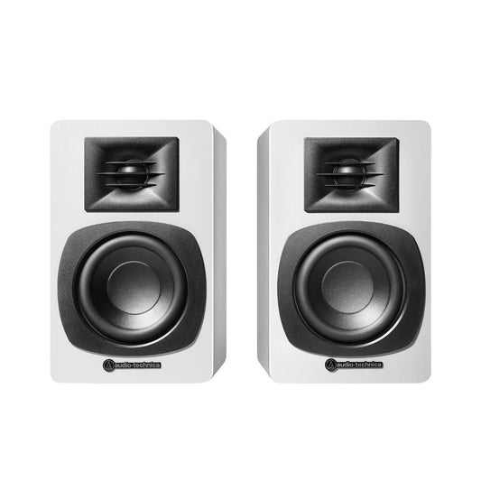 Audio-Technica - AT-SP3X - White Bluetooth Bookshelf Speakers
