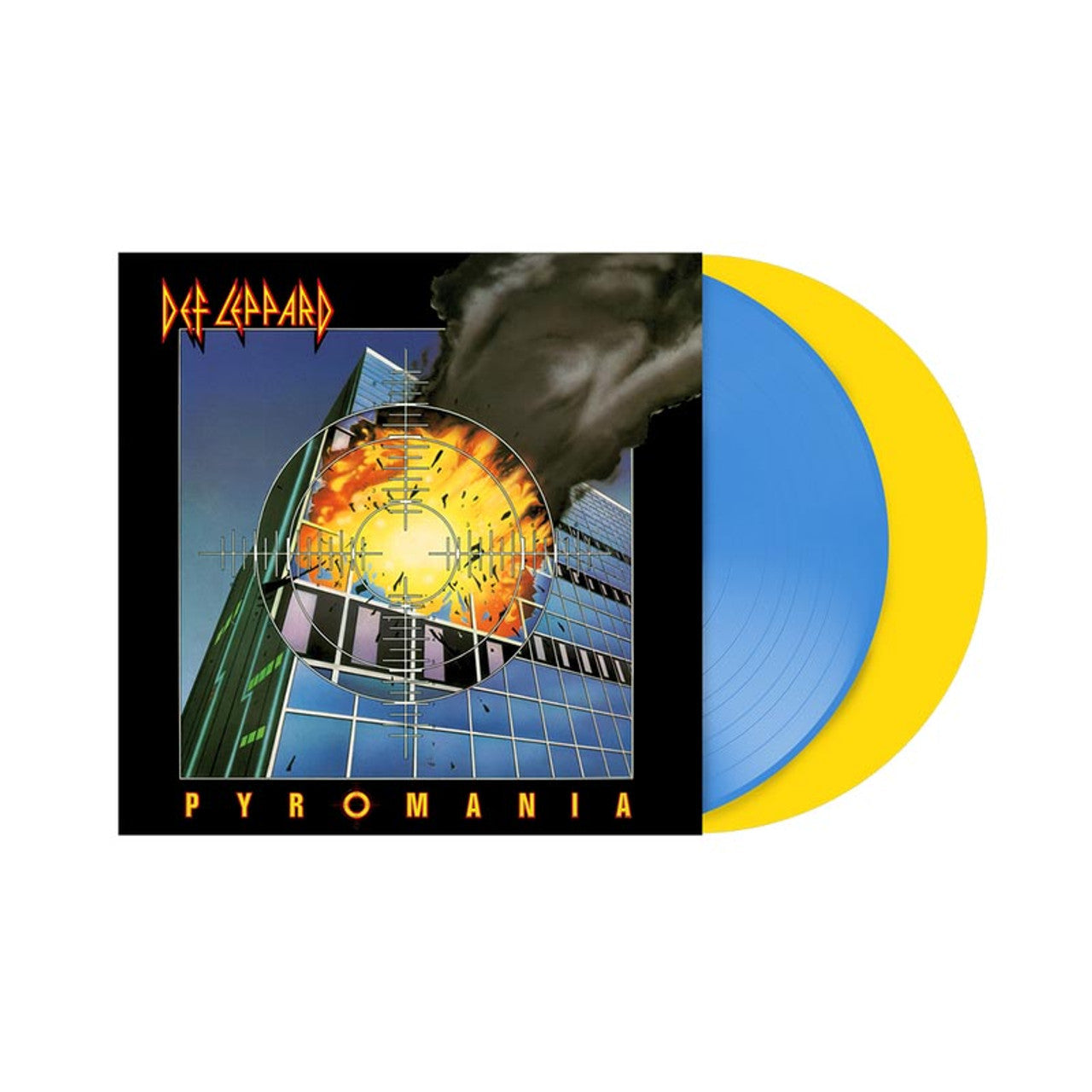Def Leppard- Pyromania: 40th Anniversary - Limited Blue & Yellow Colored Vinyl ( LP )
