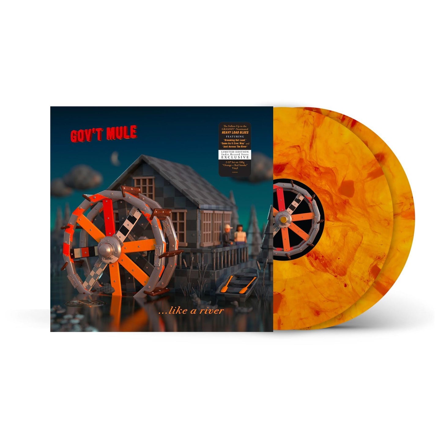 Gov't Mule- Peace... Like A River (Indie Exclusive Orange & Red Vinyl) ( LP )