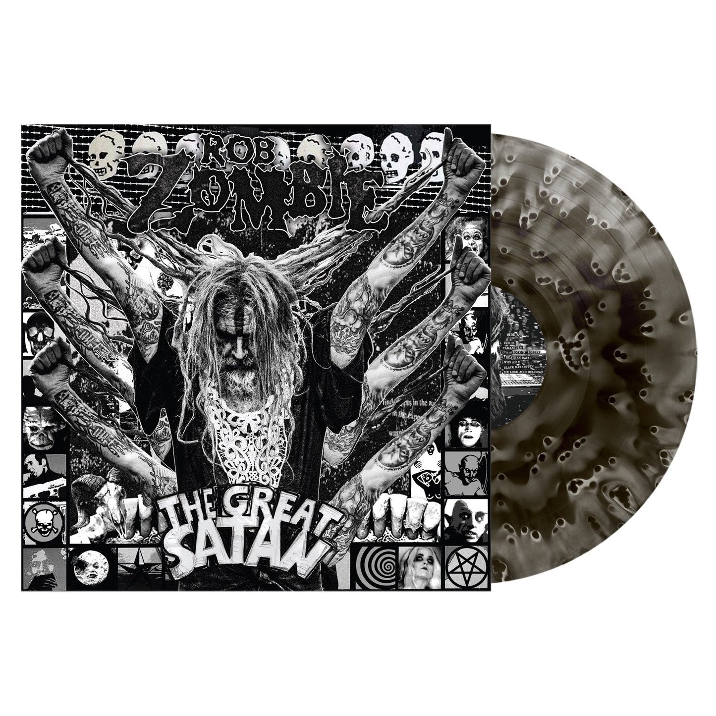 Rob Zombie- The Great Satan (Ghostly Black Vinyl) (DAMAGED) ( LP )
